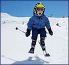 Picture of little boy on skis